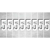 White Oil Rubbed Cut Fun Strips (Set of 8) 6