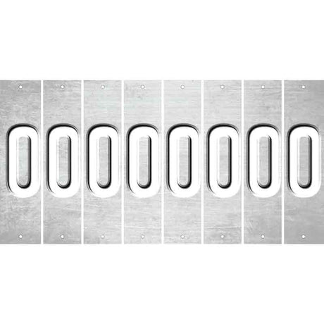 White Oil Rubbed Cut Fun Strips (Set of 8) 1