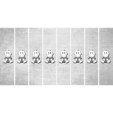 White Oil Rubbed Cut Fun Strips (Set of 8) BABY GIRL