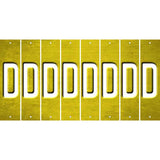 Yellow Oil Rubbed Cut Fun Strips (Set of 8) E