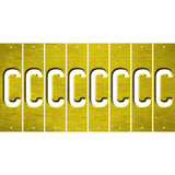 Yellow Oil Rubbed Cut Fun Strips (Set of 8) D