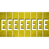 Yellow Oil Rubbed Cut Fun Strips (Set of 8) F