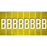 Yellow Oil Rubbed Cut Fun Strips (Set of 8) C