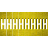 Yellow Oil Rubbed Cut Fun Strips (Set of 8) I