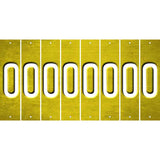 Yellow Oil Rubbed Cut Fun Strips (Set of 8) P