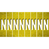 Yellow Oil Rubbed Cut Fun Strips (Set of 8) O