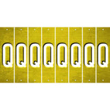 Yellow Oil Rubbed Cut Fun Strips (Set of 8) R