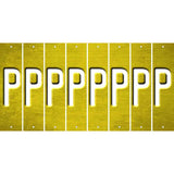 Yellow Oil Rubbed Cut Fun Strips (Set of 8) Q