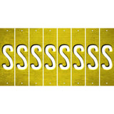 Yellow Oil Rubbed Cut Fun Strips (Set of 8) T