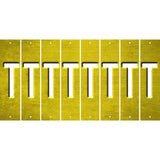 Yellow Oil Rubbed Cut Fun Strips (Set of 8) U