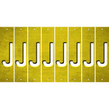 Yellow Oil Rubbed Cut Fun Strips (Set of 8) K