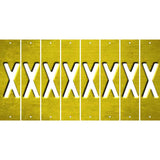 Yellow Oil Rubbed Cut Fun Strips (Set of 8) Y