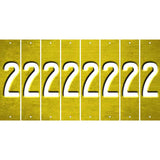 Yellow Oil Rubbed Cut Fun Strips (Set of 8) 3