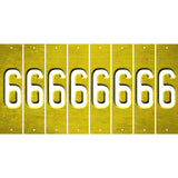 Yellow Oil Rubbed Cut Fun Strips (Set of 8) 7