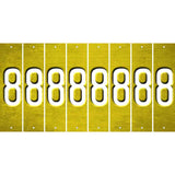 Yellow Oil Rubbed Cut Fun Strips (Set of 8) 9