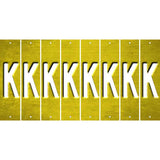 Yellow Oil Rubbed Cut Fun Strips (Set of 8) L