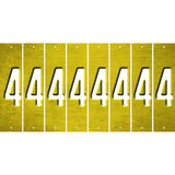 Yellow Oil Rubbed Cut Fun Strips (Set of 8) 5