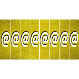 Yellow Oil Rubbed Cut Fun Strips (Set of 8) !