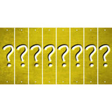 Yellow Oil Rubbed Cut Fun Strips (Set of 8) %