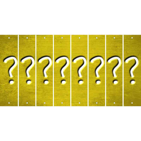 Yellow Oil Rubbed Cut Fun Strips (Set of 8) %