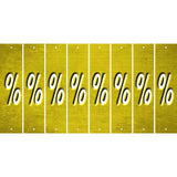 Yellow Oil Rubbed Cut Fun Strips (Set of 8) -