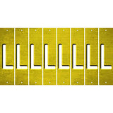 Yellow Oil Rubbed Cut Fun Strips (Set of 8) M