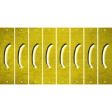 Yellow Oil Rubbed Cut Fun Strips (Set of 8) )