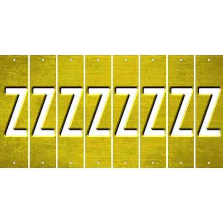 Yellow Oil Rubbed Cut Fun Strips (Set of 8) 0