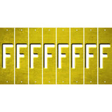 Yellow Oil Rubbed Cut Fun Strips (Set of 8) G