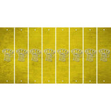 Yellow Oil Rubbed Cut Fun Strips (Set of 8) BAT