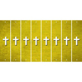 Yellow Oil Rubbed Cut Fun Strips (Set of 8) CROSS