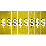 Yellow Oil Rubbed Cut Fun Strips (Set of 8) #