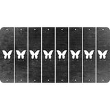 Black Oil Rubbed Cut Fun Strips (Set of 8) BUTTERFLY