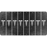 Black Oil Rubbed Cut Fun Strips (Set of 8) CADUCEUS