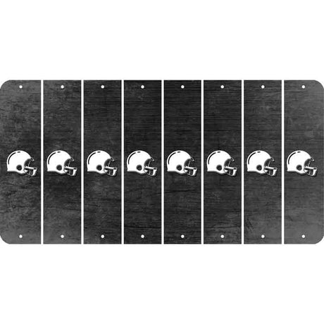 Black Oil Rubbed Cut Fun Strips (Set of 8) FOOTBALL HELMET