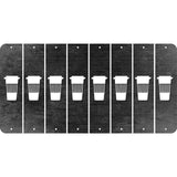 Black Oil Rubbed Cut Fun Strips (Set of 8) LATTE