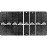 Black Oil Rubbed Cut Fun Strips (Set of 8) HOT ROD