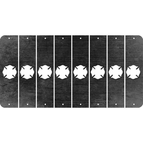 Black Oil Rubbed Cut Fun Strips (Set of 8) MALTESE CROSS