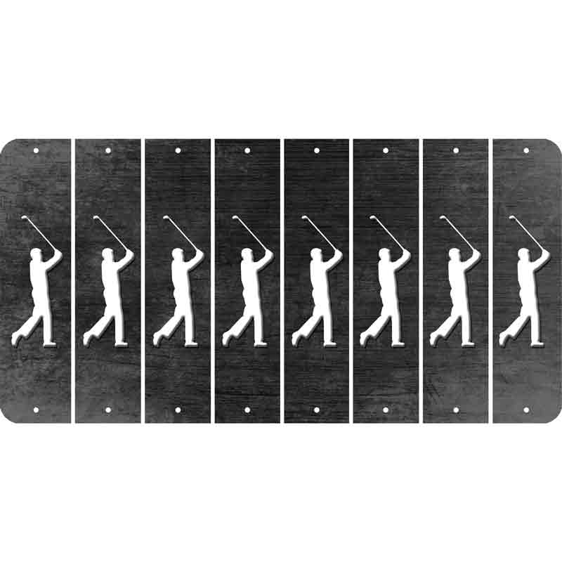 Black Oil Rubbed Cut Fun Strips (Set of 8) FEMALE GOLFER