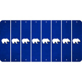 Blue Oil Rubbed Cut Fun Strips (Set of 8) BEER MUG