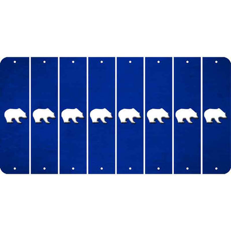 Blue Oil Rubbed Cut Fun Strips (Set of 8) BEER MUG