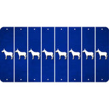 Blue Oil Rubbed Cut Fun Strips (Set of 8) DONKEY