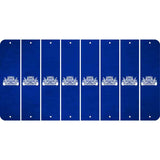 Blue Oil Rubbed Cut Fun Strips (Set of 8) HOT ROD