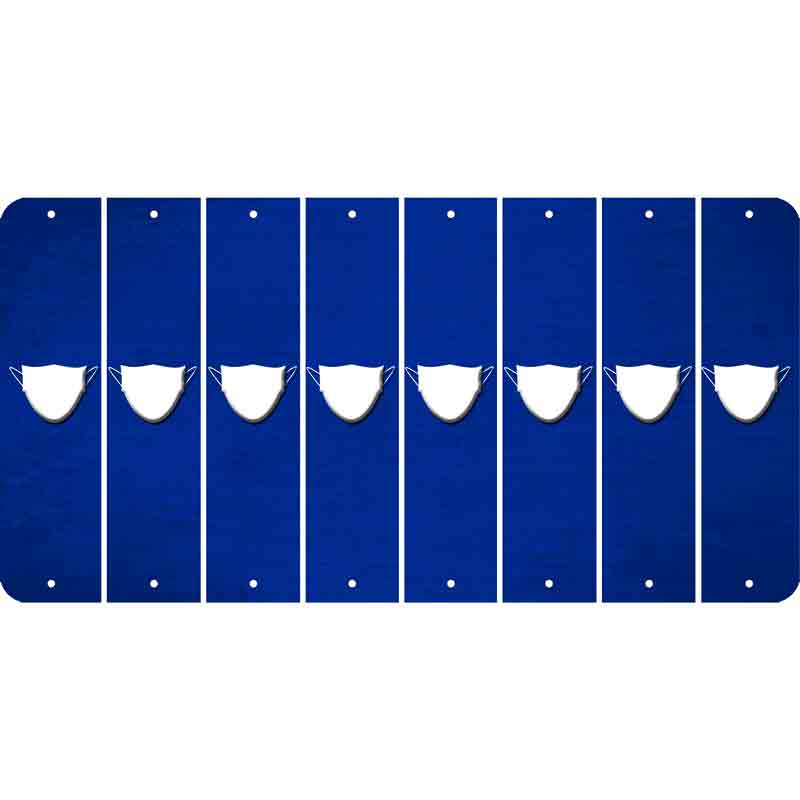 Blue Oil Rubbed Cut Fun Strips (Set of 8) MASK