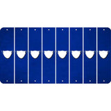 Blue Oil Rubbed Cut Fun Strips (Set of 8) MASK