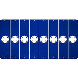 Blue Oil Rubbed Cut Fun Strips (Set of 8) MALTESE CROSS