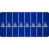 Blue Oil Rubbed Cut Fun Strips (Set of 8) GADSDEN SNAKE