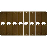 Brown Oil Rubbed Cut Fun Strips (Set of 8) BEER MUG