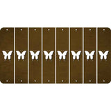Brown Oil Rubbed Cut Fun Strips (Set of 8) BUTTERFLY