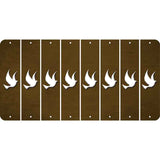 Brown Oil Rubbed Cut Fun Strips (Set of 8) DOVE